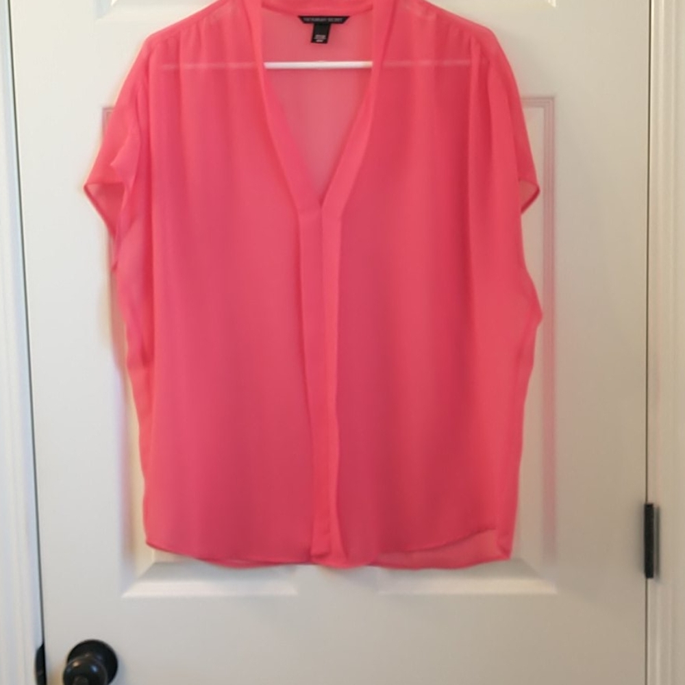 VS sheer dolman sleeve blouse